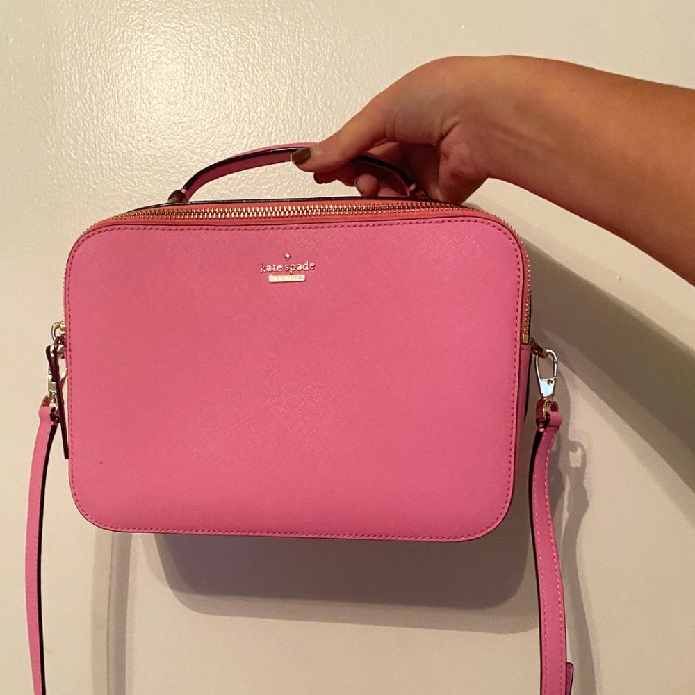 Kate Spade New York hot pink box bag
